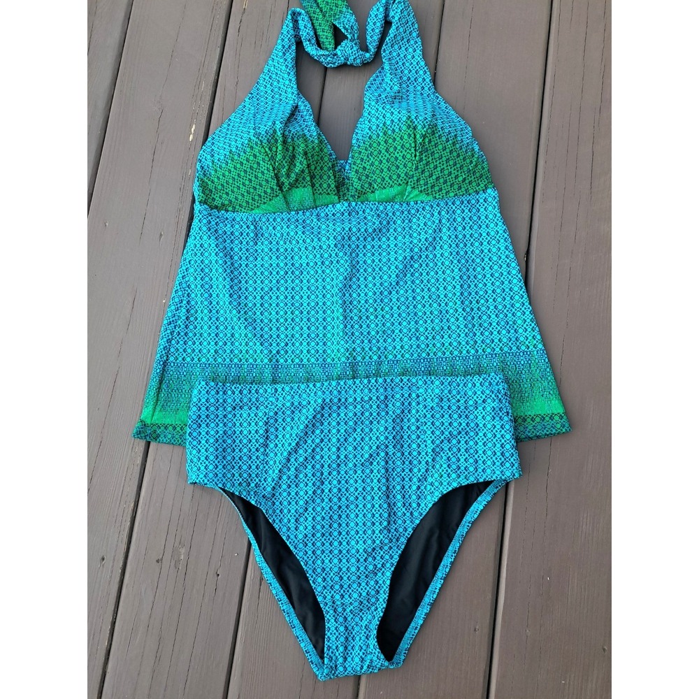 Athena‎ Women's Two-Piece  Swimsuit Bottom High Rise  New Size 12